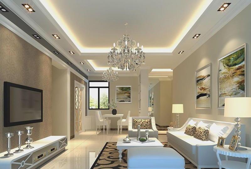 Mẫu Trần Thạch Cao Phòng Khách độc đáo, Gây ấn Tượng 1