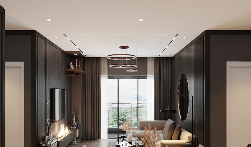 Mẫu Trần Thạch Cao Phòng Khách đơn Giản, Hiện đại 1