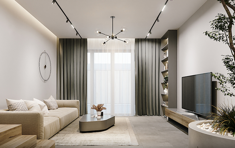 Mẫu Trần Thạch Cao Phòng Khách đơn Giản, Hiện đại 2