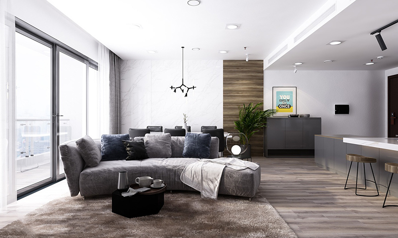 Mẫu Trần Thạch Cao Phòng Khách đơn Giản, Hiện đại 4jpg