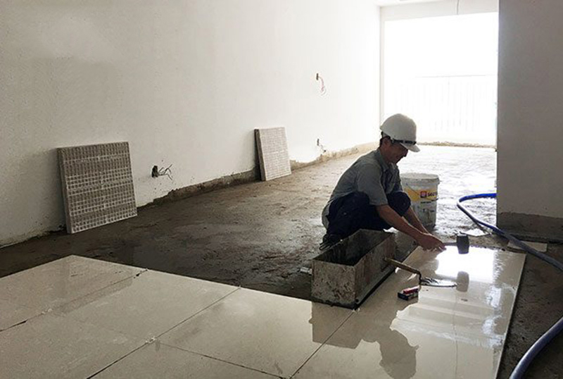 Thi Công ốp Lát Gạch Nền Nhà Chung Cư