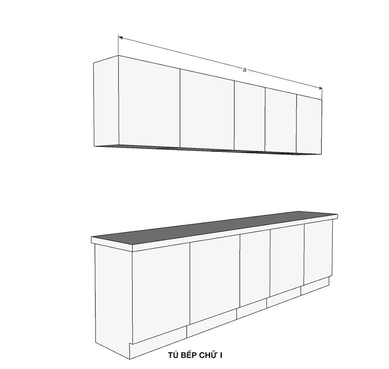 Tủ-bếp-chữ-I